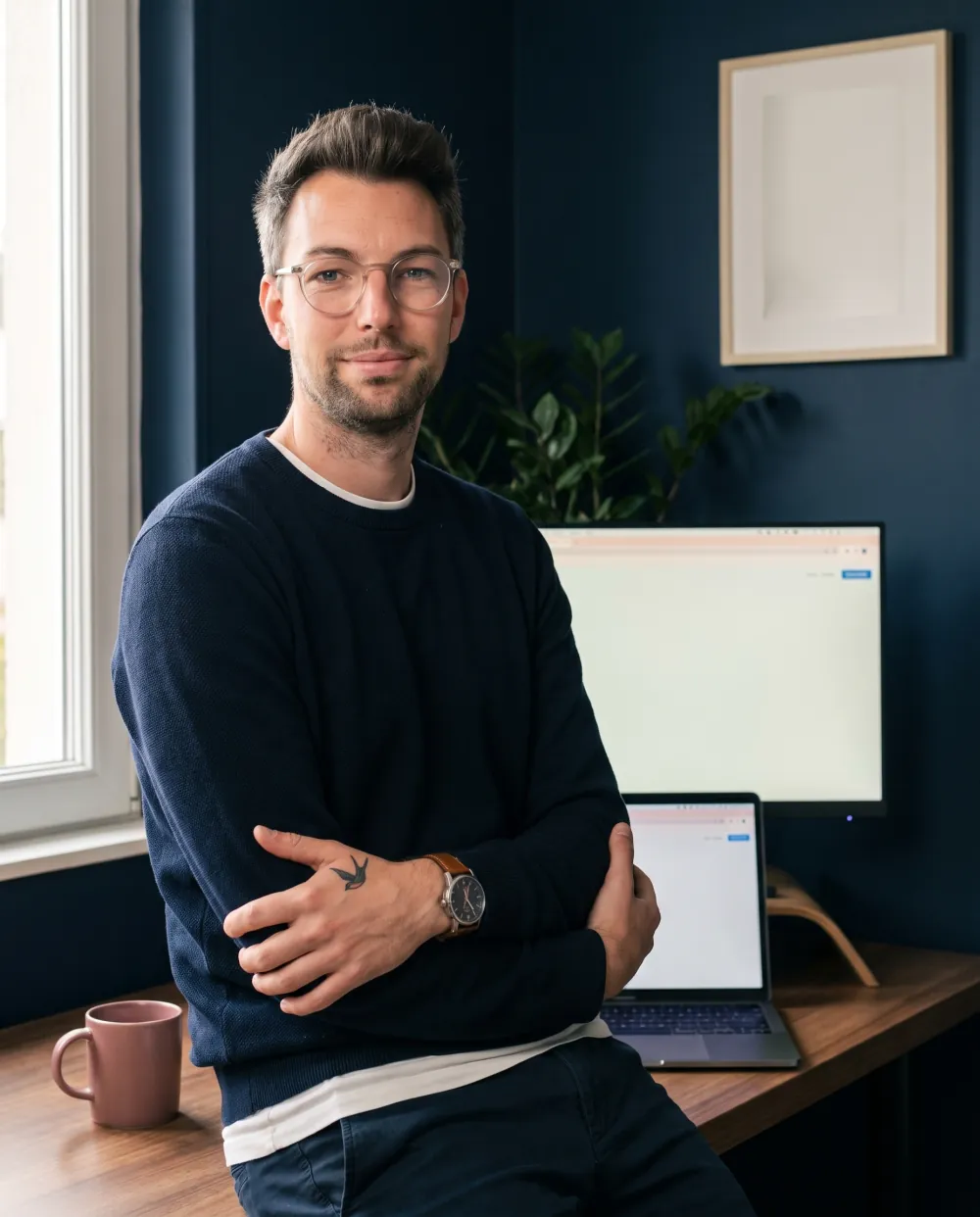 Maxime Raux, fondateur de TEMPO et formateur, dans son bureau à Étaples-sur-Mer