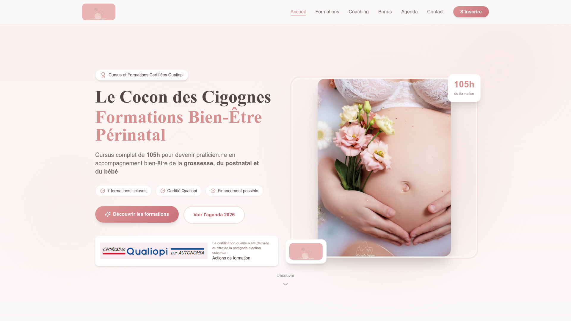 Site web formation bien-être Côte d'Opale